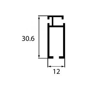 SLID/50X 6м. Профиль москитной сетки рамный (120 м/п в уп.)